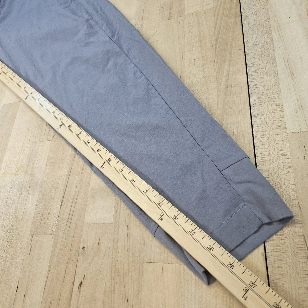 Athleta Headlands Hybrid Cargo Trek Pants Womens 4/P Blue Gray Hiking